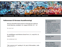 Tablet Screenshot of horsenskunstforening.dk